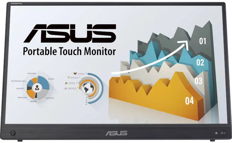 Monitor Asus Portabil ZenScreen MB16AMTR Touchscreen 15.6 inch FHD IPS 5 ms 60 Hz USB-C