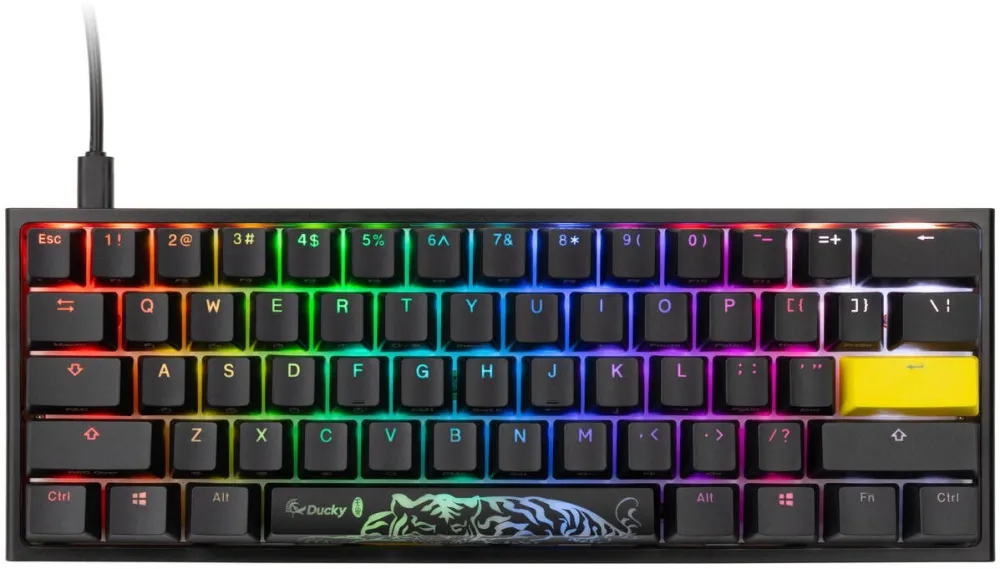 Tastatura Ducky One 2 Pro Mini, RGB LED - Cherry Silent Red (US)