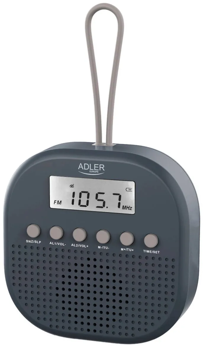 Adler AD 1912 Waterproof universal radio, Black