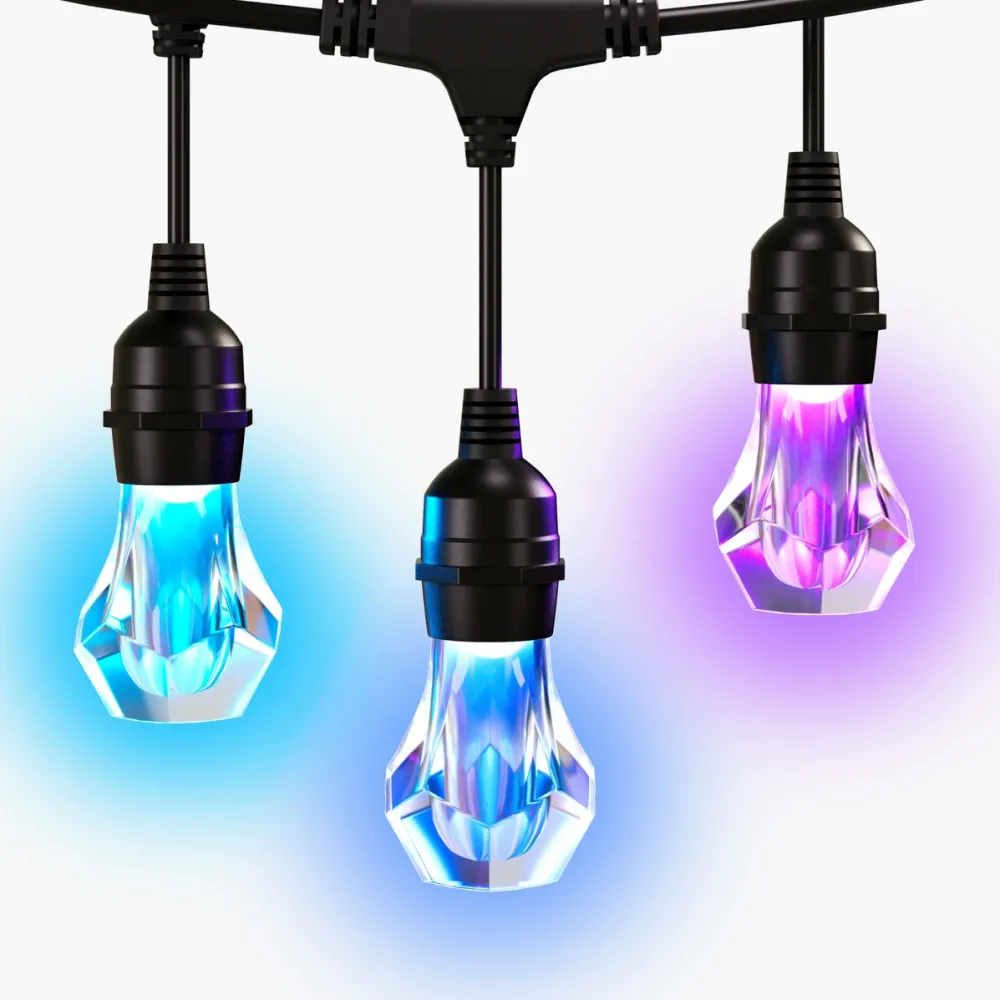 Nanoleaf Essentials Matter Smart Multicolour Outdoor String Lights Expansion 15m