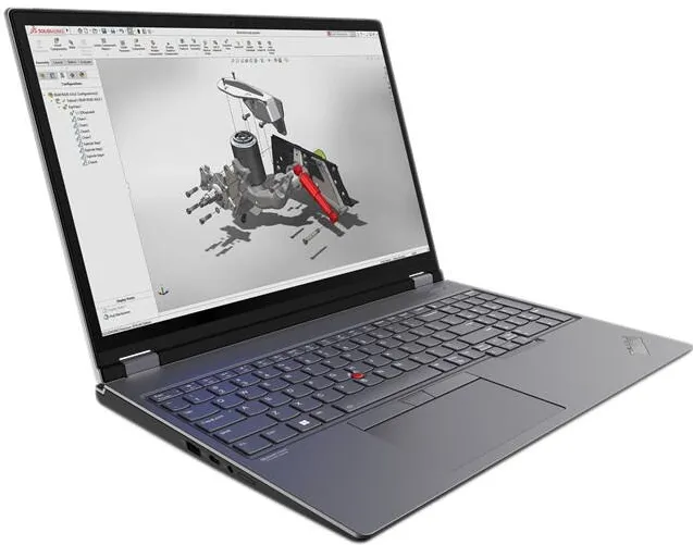 Laptop Lenovo ThinkPad P16 Intel Core i7 i7-13850HX Mobile workstation 40.6 cm (16") WQXGA 32 GB DDR5-SDRAM 1 TB SSD NVIDIA RTX 3500 Ada Wi-Fi 6E (802.11ax) Windows 11 Pro Grey, Black