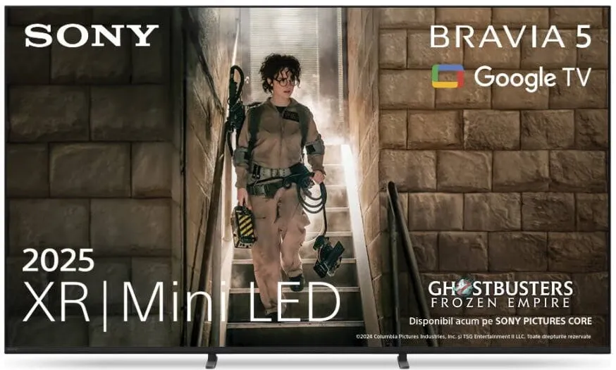 Televizor Sony BRAVIA 5 XR l Mini LED 65XR55, 164 cm, Smart Google TV, 4K Ultra HD, 100 Hz, Clasa D (Model 2025)
