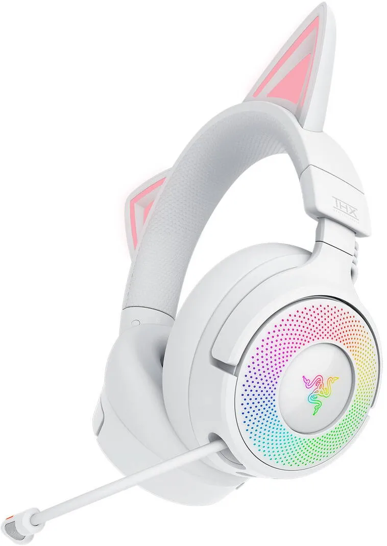 Casti Over-Head RAZER Kraken Kitty V3 Pro, White