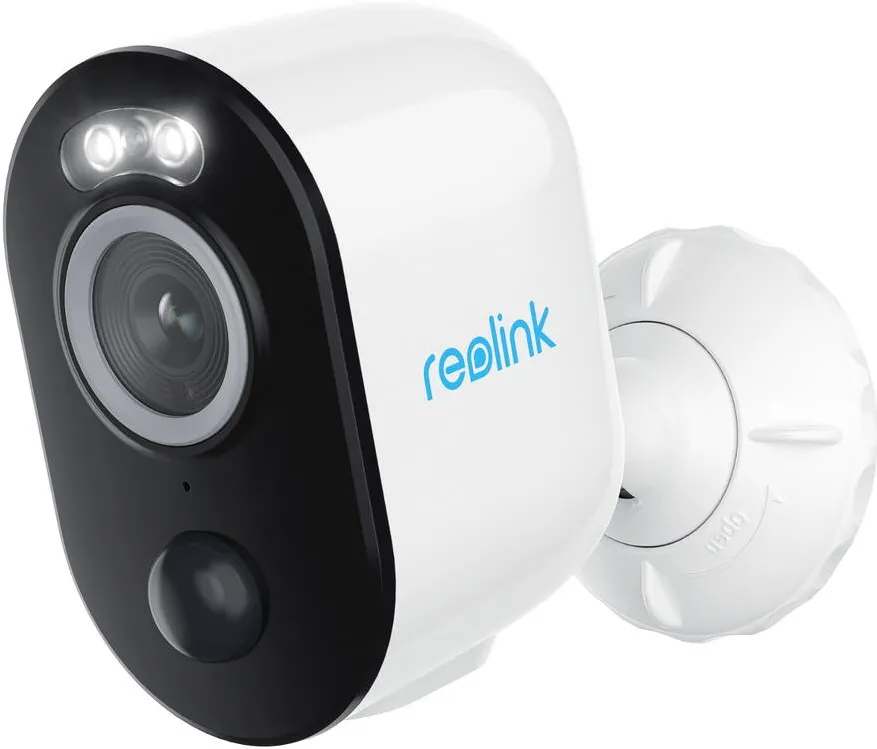 REOLINK Argus Series B330 Smart 5MP Wire-Free Camera with Motion Spotlight, White