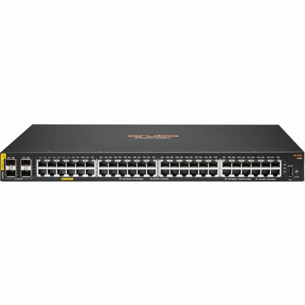 Switch HP Switch HP Aruba 6100, 48 Porturi, Gigabit, PoE