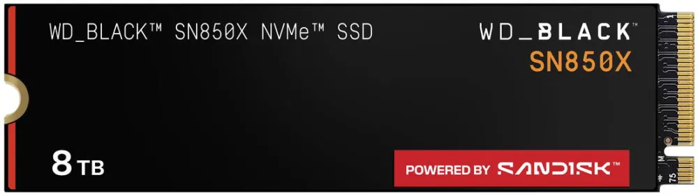SSD SanDisk SSD SanDisk WD Hard Drive Black SN850X - 8TB - PCIe Gen4 NVMe - Black