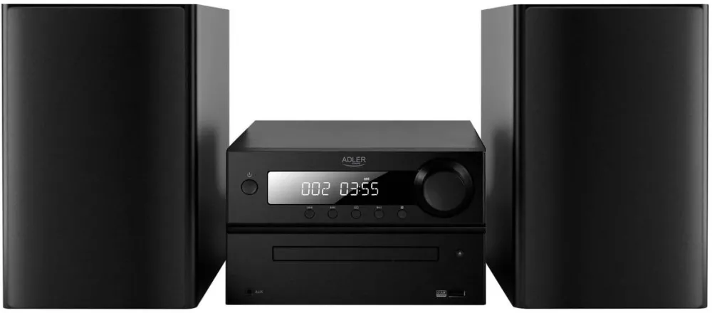 Adler Microsistem Hi-Fi, Adler AD 1917, Bluetooth 5.3, Putere 50W RMS, Negru, 20x38x20cm