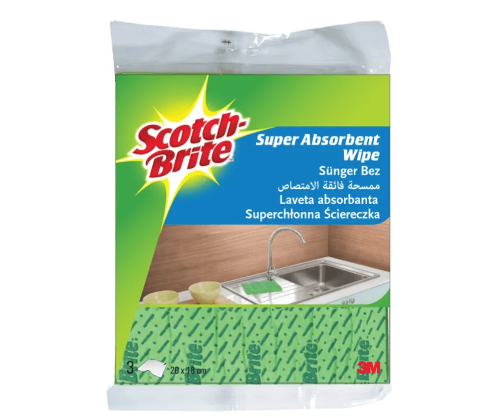 SCOTCH BRITE Lavete super absorbante 3M Scotch Brite, 3 buc/set