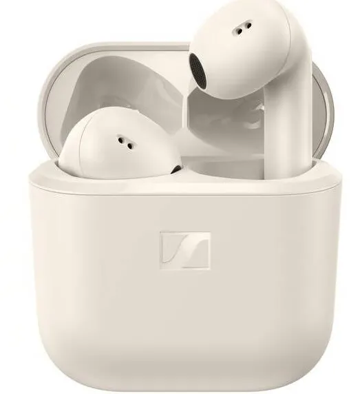 Casti Bluetooth Sennheiser Casti In-Ear Sennheiser Accentum Open TW, True Wireless, Bluetooth, Microfon, Autonomie 28 ore, IPX4, Cream