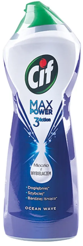 Chemia CIF Max Power Ocean, crema universala pentru curatat, cu efect de albire, 1001 gr.