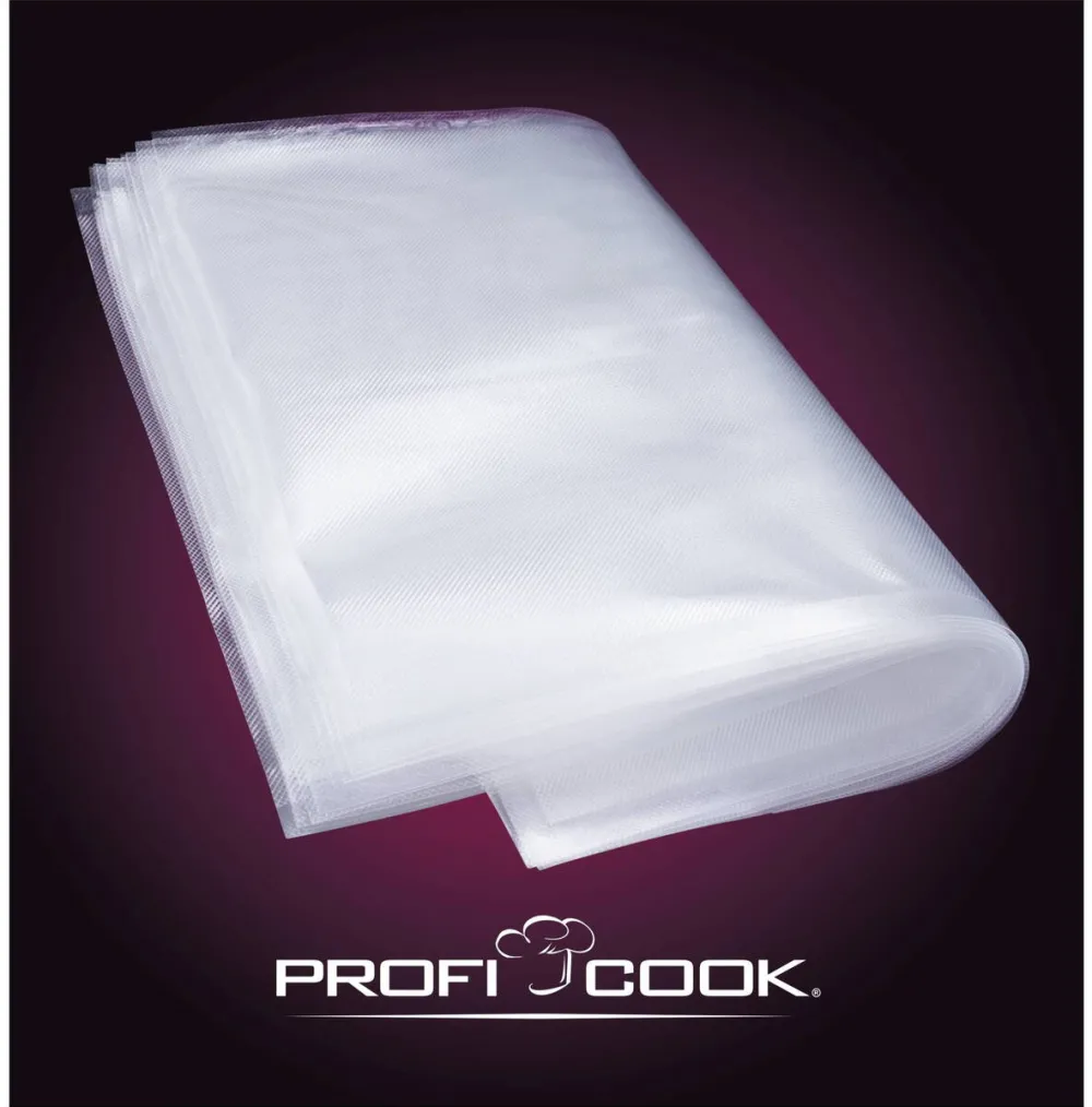 Profi Cook Set 50 bucati saci de vid, Proficook, Rezistenti la rupere, Pentru gatit, 22x30cm, Transparent