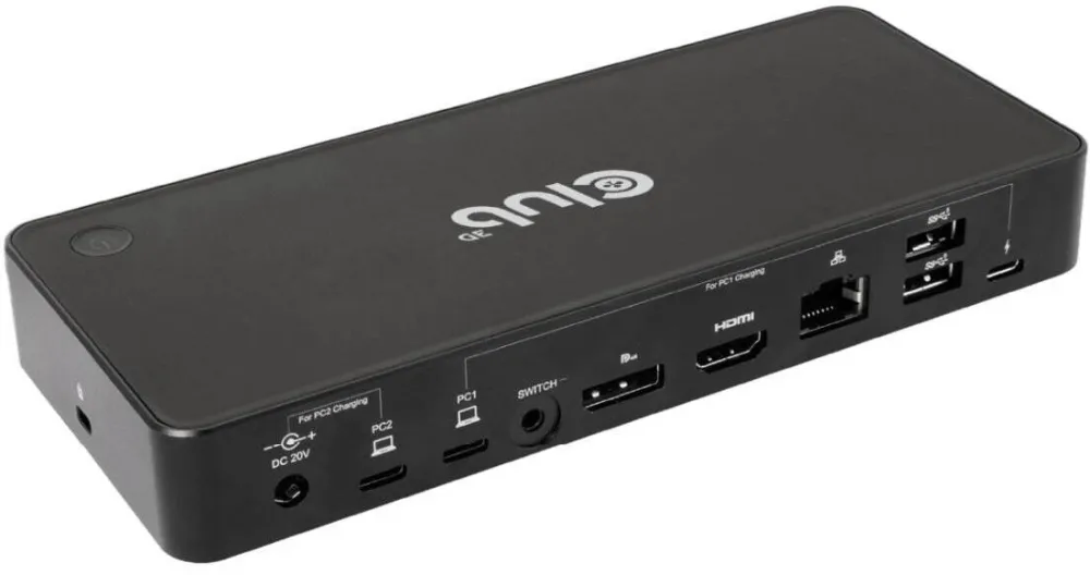 Switch KVM CLUB 3D Switch KVM, CLUB3D, USB-C, HDMI / DisplayPort, 4K, 60Hz, Negru
