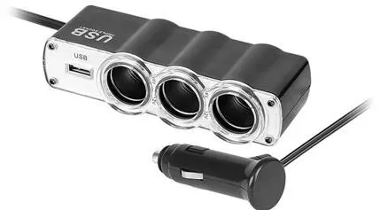 Peiying SPLITTER BRICHETA AUTO X3 CU USB SI CABLU PEIYING