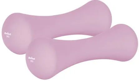 Set 2 gantere din fonta cu invelis neopren Rebel Active 2 kg