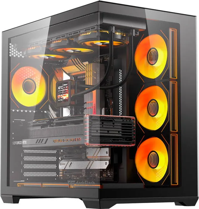 Carcasa PC Darkflash  C280 Black (+7 Fans)