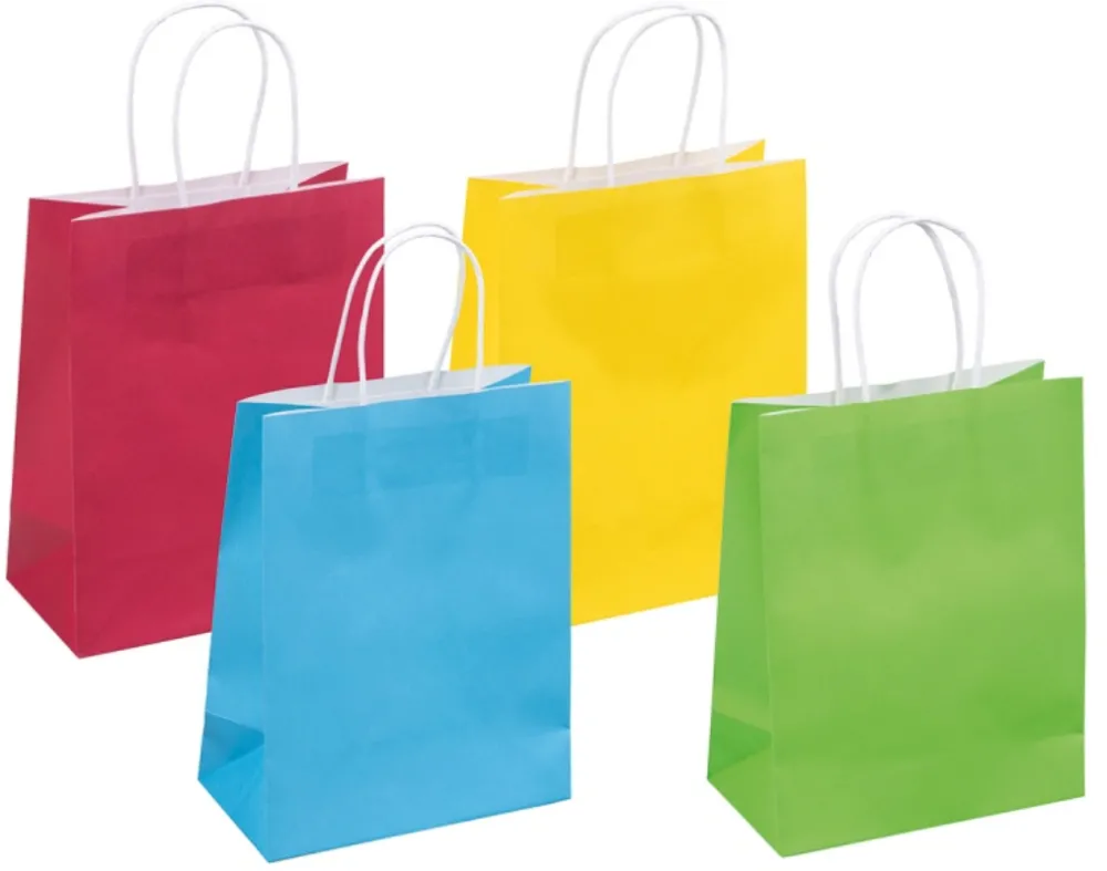 Donau Home Punga cadou, hartie kraft 120gsm, culori uni, 18x23x10cm, DONAU Home - culori asortate
