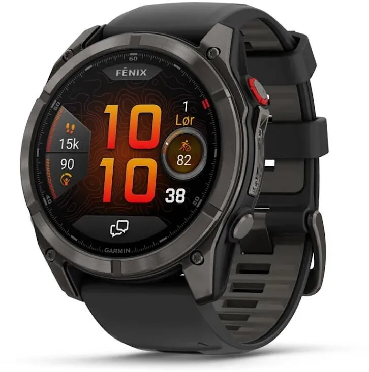 Smartwatch Garmin Garmin fēnix 8 Pro 3.56 cm (1.4") AMOLED 51 mm Digital 454 x 454 pixels Touchscreen Black, Grey, Titanium Wi-Fi GPS (satellite)