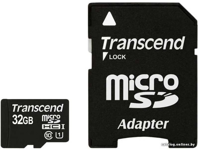 Card de Memorie Transcend Micro SDHC 32GB Class 10 + Adaptor SD