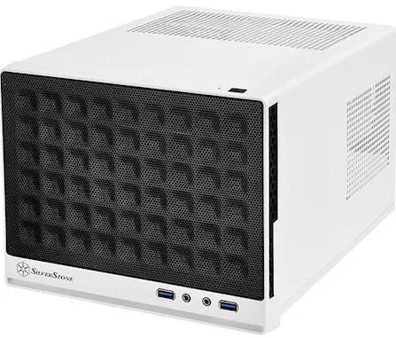 Carcasa PC Silverstone SST-SG13WB Sugo Mini-ITX, alb/negru