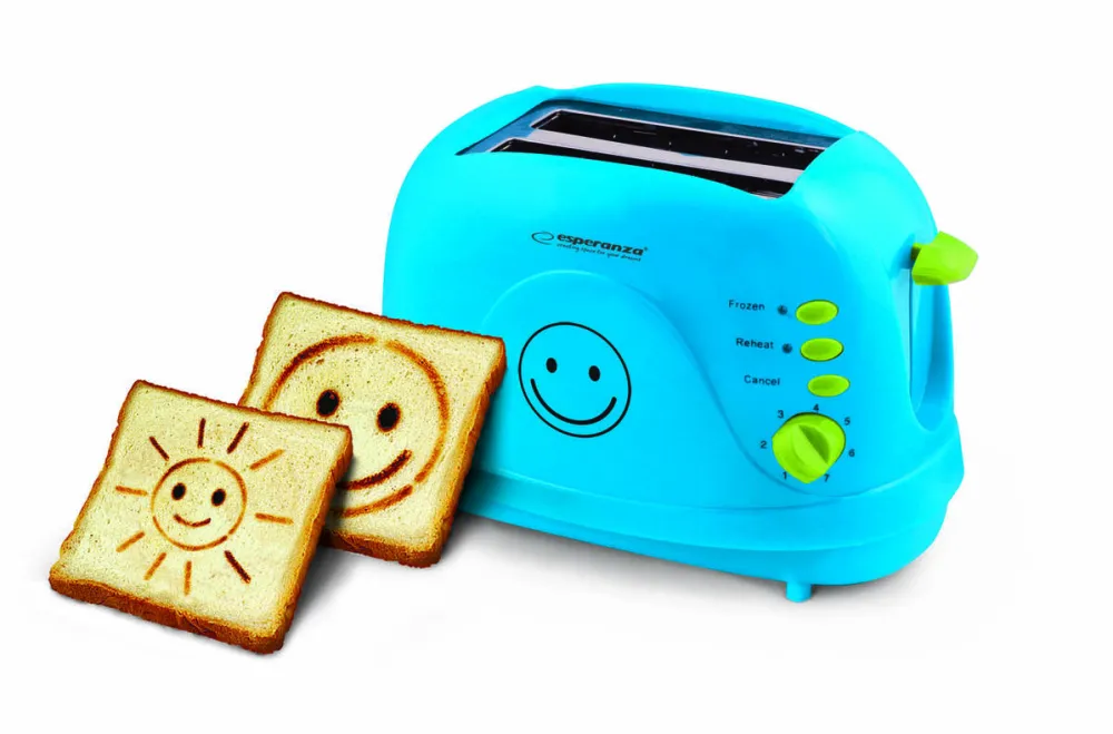 Esperanza Toaster EKT003B, 750 W, Blue