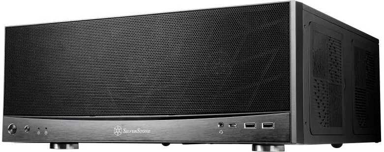 Carcasa PC Silverstone SST-GD11B - Grandia Airflow Desktop - Negru