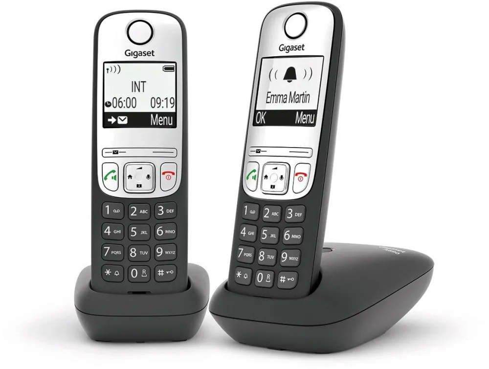 Telefon Fix SIEMENS Gigaset A690DUO black-silver