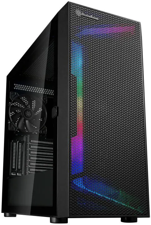 Carcasa PC Silverstone SST-SEH1B-G - SETA H1 Midi-Tower, Tempered Glass - Negru
