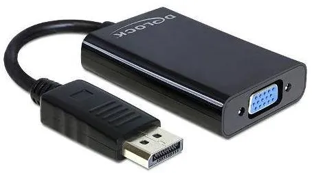 Adaptor DELOCK Displayport DP -> D-Sub15 St/Bu +Audio