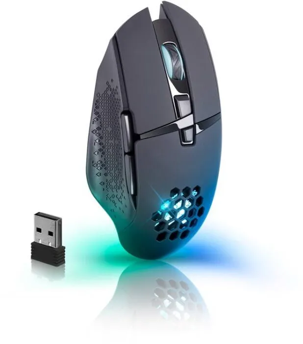 Mouse Defender GM-514 GLORY OPTIC RF RGB 3200dpi 7P BLACK