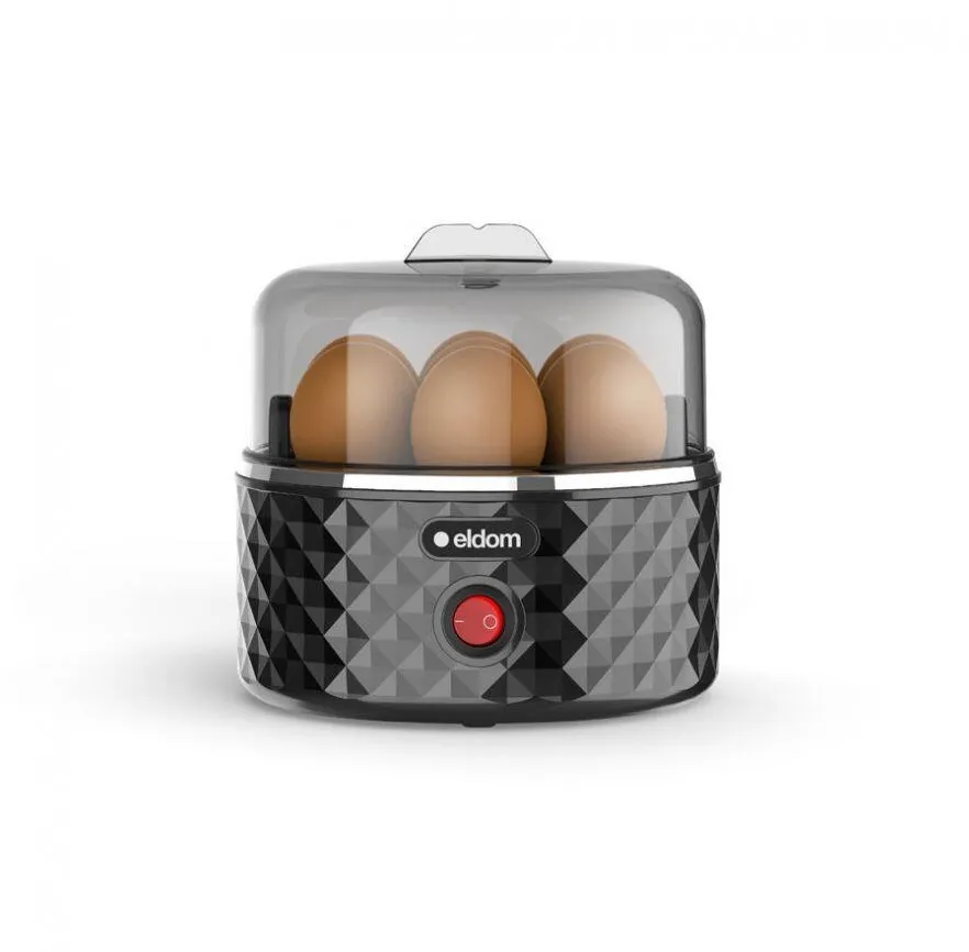 Fierbatoare oua ELDOM EGGO Diamond Collection, 1-7 oua, 380W, Negru