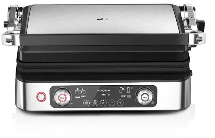 BRAUN Gratar electric MultiGrill 9 Pro CG9140, 2200W, Argintiu/Negru