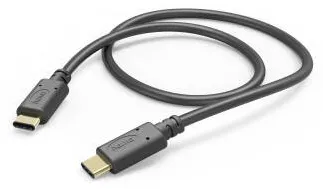 HAMA Charging Cable, USB-C - USB-C, 1 m, black
