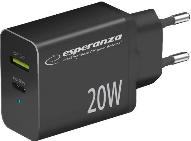 Esperanza Esperanza EZC105K mains charger 20W Black