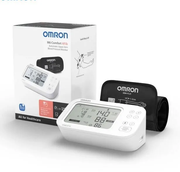 Omron Tensiometru de brat M6 COMFORT AFIB, manseta inteligenta Intelli Cuff, afisaj DUAL