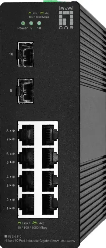 Switch Level One LevelOne 10x GE IGS-2110   2xSFP, 8xRJ45 Ports     sw