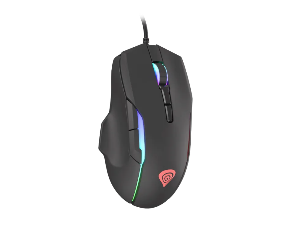 Mouse Genesis GENESIS Xenon 220 Gaming Mouse, 500 - 6400DPI, Wired, Black