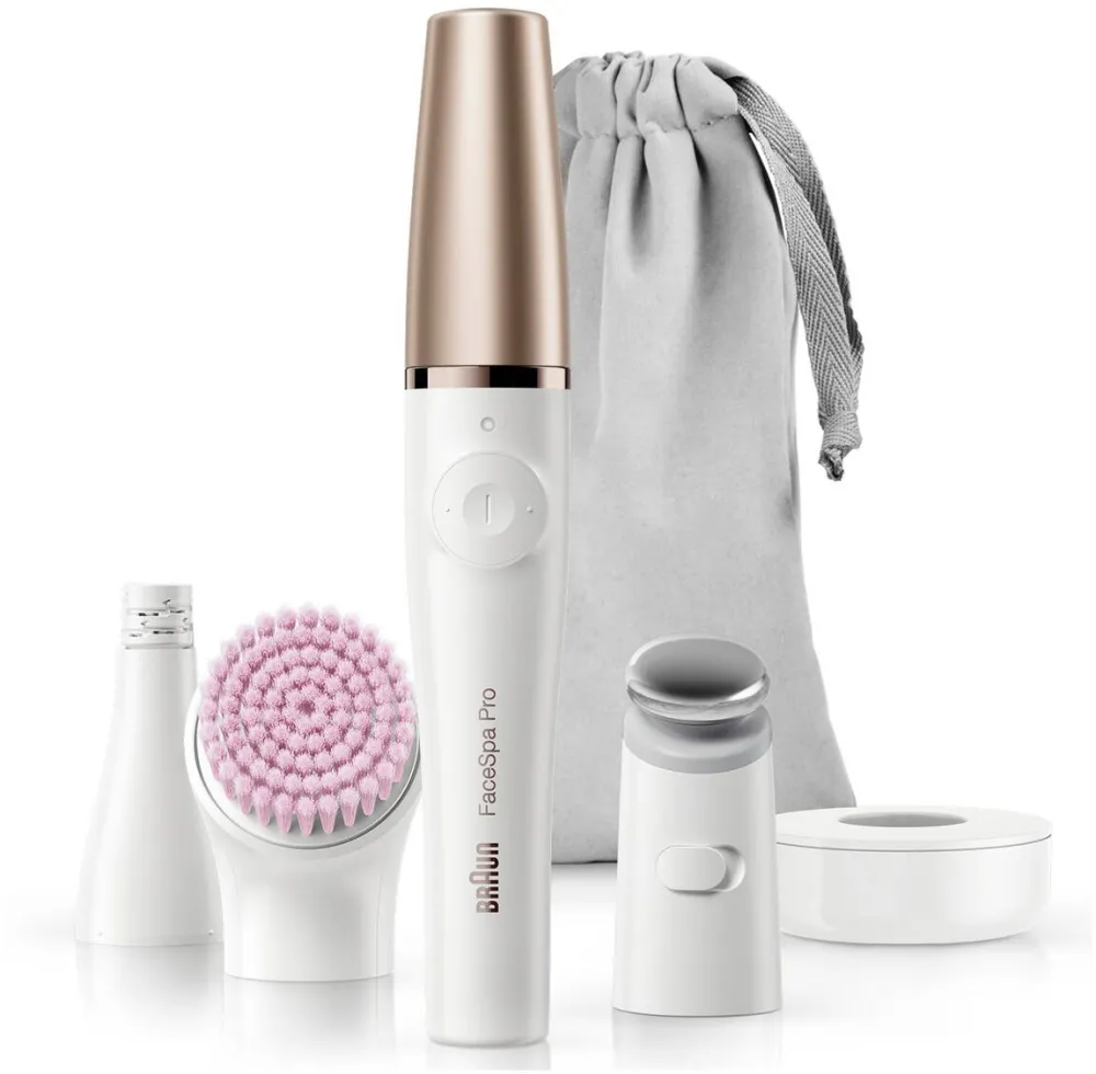BRAUN SE912 FaceSpa Pro Epilator with accessories, White
