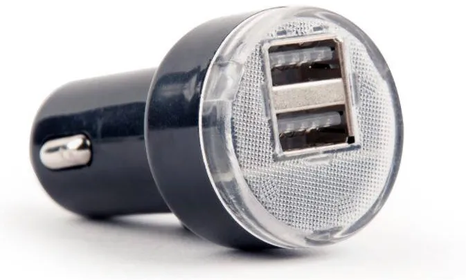 ENERGENIE EG-U2C2A-CAR-02 2-port USB car charger, 2.1 A, black
