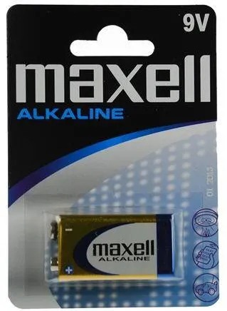Maxell battery Alkaline 9V, 6LR61, 1 pcs.
