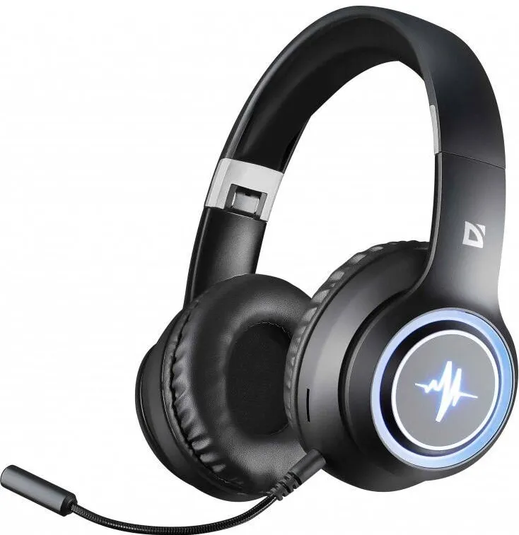 Casti Defender HEADPHONES DEFENDER BLUETOOTH FREEMOTION B571 BLACK LED