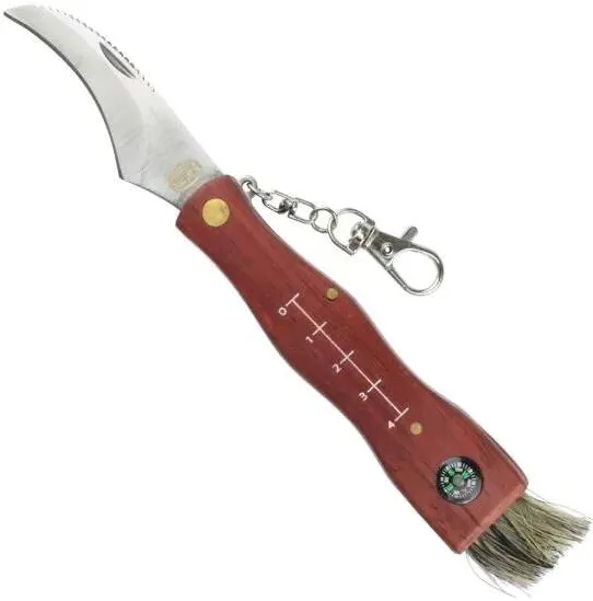 speck SCK Mushrooms CC-GC105 Mushroom Maker's knife with compass Brown