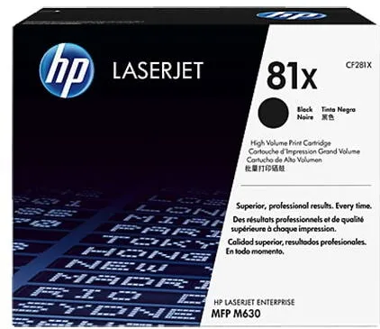Toner imprimanta HP Toner HP 81X, Negru