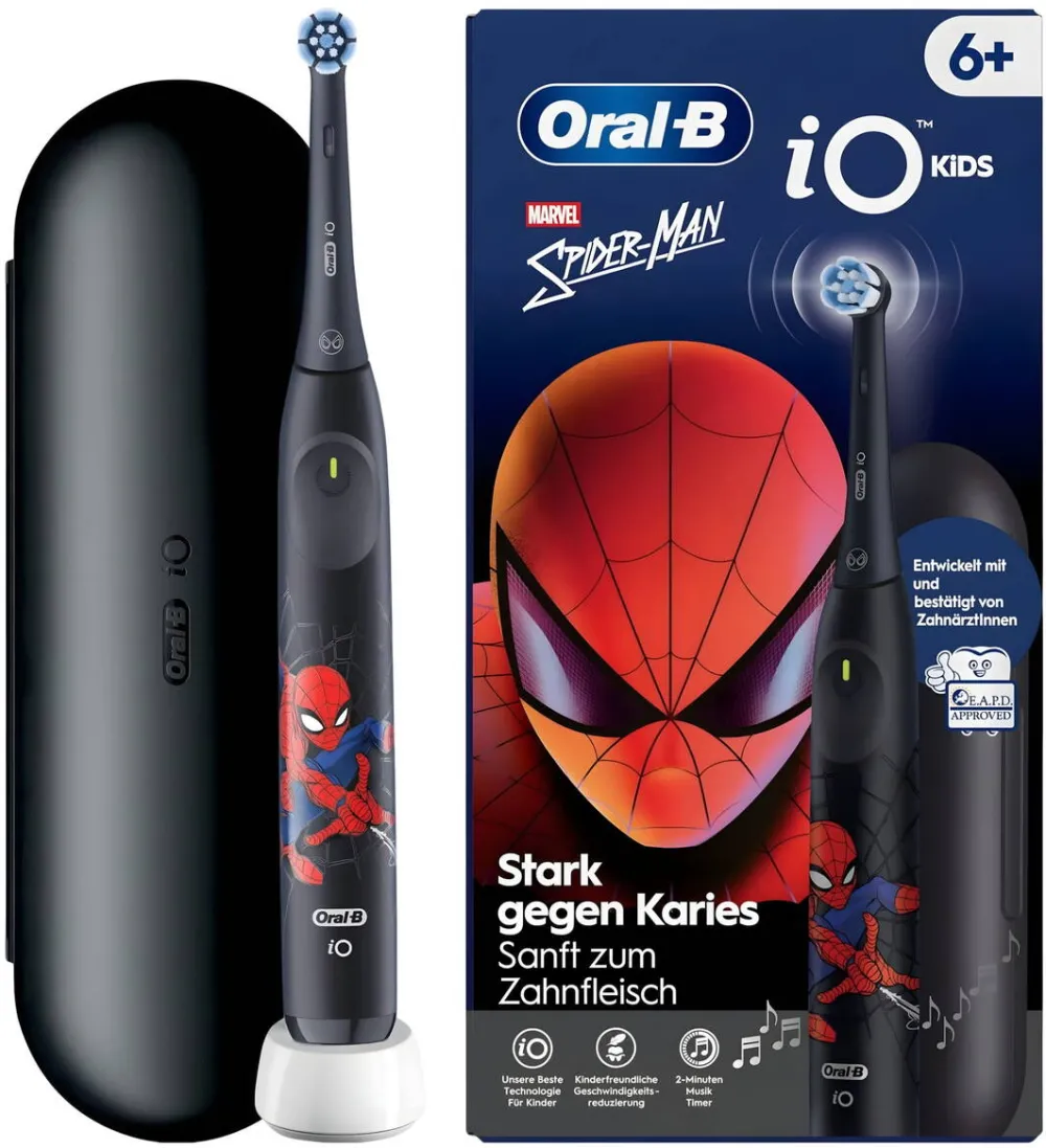 ORAL-B Periuta electrica Oral-B iO Kids Marvel Spiderman, 3 moduri, husa de calatorie, 6+ ani