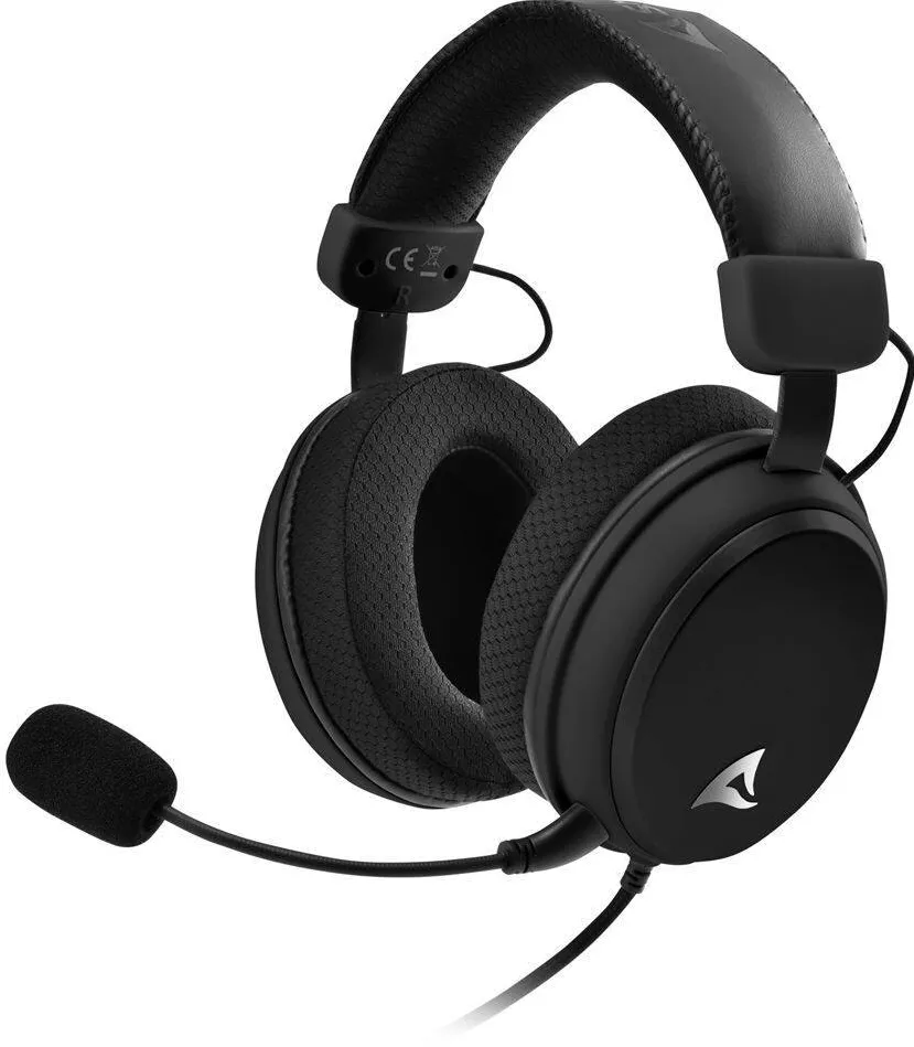 Casti Over-Head Sharkoon Casti cu fir Sharkoon Skiller SGH25, microfon, 3.5mm, 20Hz-20kHz, negru