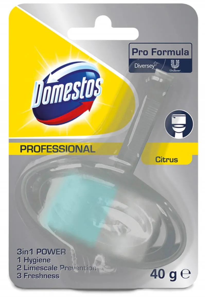 Chemia DOMESTOS Diversey Citrus, odorizant solid pentru toaleta - 40 grame