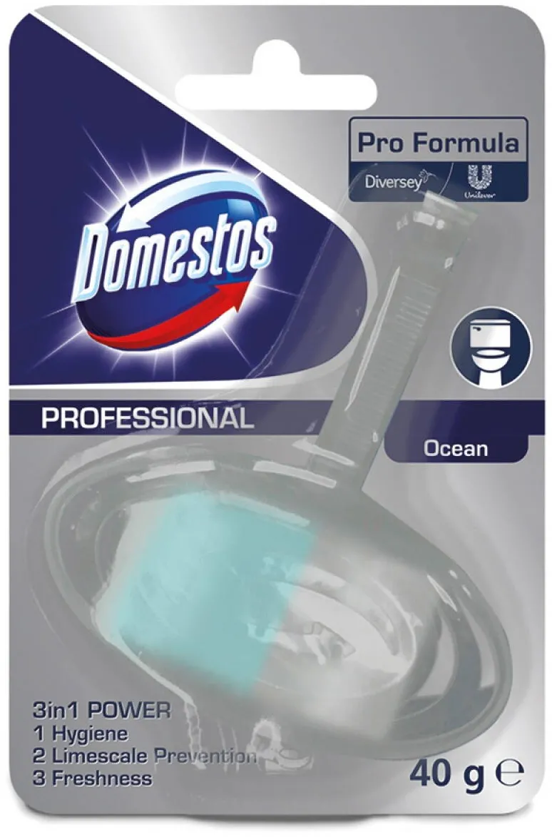 Chemia DOMESTOS Diversey Ocean, odorizant solid pentru toaleta - 40 grame