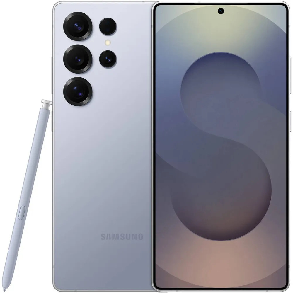 Smartphone Samsung Telefon mobil Samsung Galaxy S25 Ultra, Dual SIM, 12GB RAM, 256GB, 5G, Titanium SilverBlue