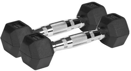 Rebel GANTERE DUMBBELL HEX FONTA CAUCIUCATA 2X1KG REBEL ACTIV