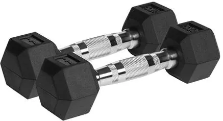 Rebel GANTERE DUMBBELL HEX FONTA CAUCIUCATA 2X2KG REBEL ACTIV