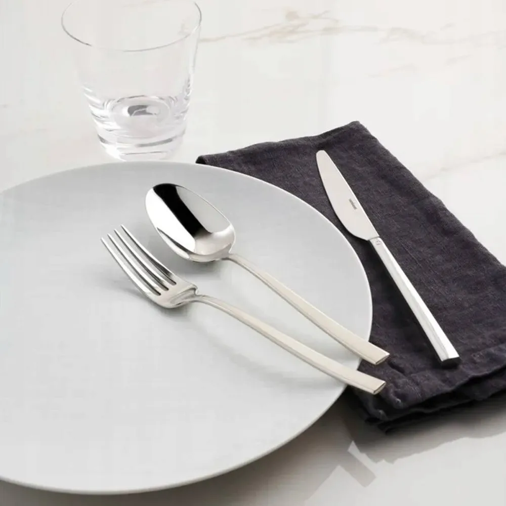 Sambonet Set tacamuri 24 piese Sambonet Rock, inox 18/10, design modern, argintiu